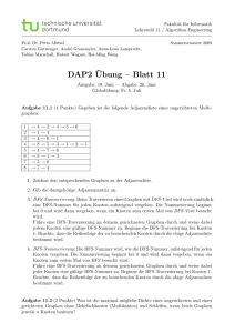 Übungsblatt 11 - Lehrstuhl 11 Algorithm Engineering