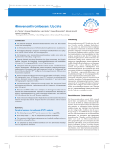 Hirnvenenthrombosen: Update