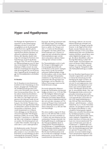 Hyper- und Hypothyreose