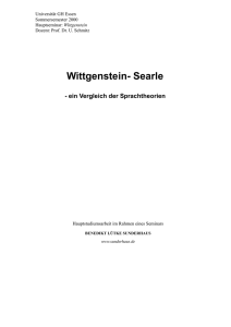 Wittgenstein- Searle