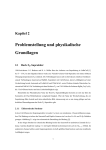 Problemstellung und physikalische Grundlagen