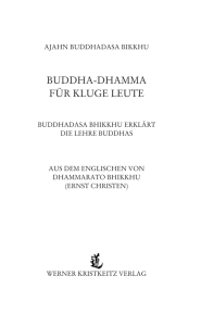 BuddhA-dhAmmA für kluge leute