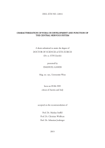 DISS. ETH NO. 22814 A thesis submitted to - ETH E