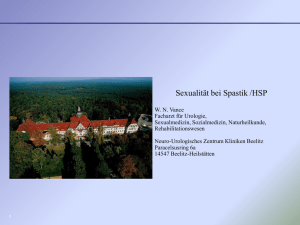 5. Vortrag von Herrn Will N. Vance „Sexualität bei Spastik / HSP