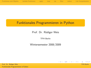 Funktionales Programmieren in Python