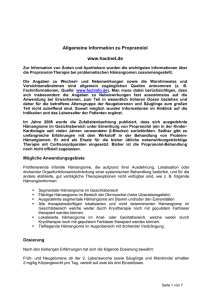 Allgemeine Information zu Propranolol www.hautnet.de