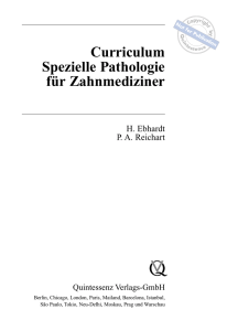 Spezielle Pathologie für Zahnmediziner