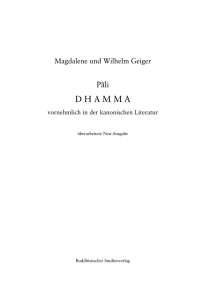 dhamma - Buddhistischer Studienverlag