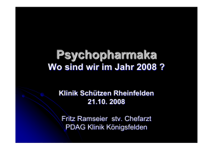 Psychopharmaka - Klinik Schützen