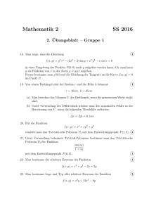 Übungsblatt 02 - Mathematics TU Graz