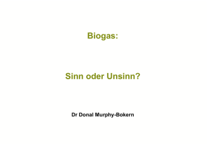 Biogas - Dr Donal Murphy