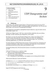 UDP Datagramme und Sockets - Joller-Voss