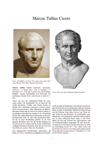 Cicero Marcus Tullius - Die Macht der politischen Entscheidung