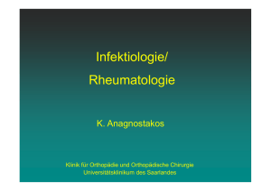 Infektiologie/Rheumatologie - Universitätsklinikum des Saarlandes