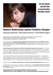 Hubert Rutkowski spielt Frédéric Chopin