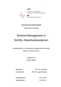 Schema-Management in NoSQL