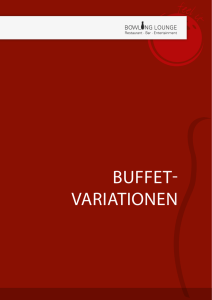 BUFFET- VARIATIONEN - Bowling-Lounge