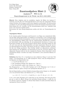 Zusatzaufgaben Blatt 2 - Institut für Mathematik