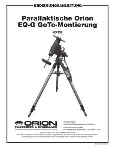 Parallaktische Orion eQ-g goto