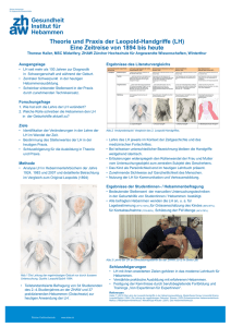 Gesundheit Institut f&uuml;r Hebammen Theorie und Praxis der Leopold