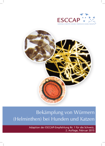 Bek&auml;mpfung von W&uuml;rmern (Helminthen) bei Hunden und