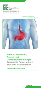 Klinik für Allgemein-, Viszeral- und Transplantationschirurgie