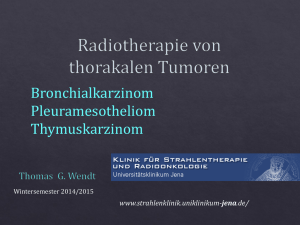 Bronchialkarzinom Pleuramesotheliom Thymuskarzinom