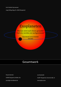 Exoplaneten - Baader Planetarium