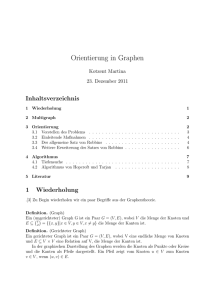 Orientierung in Graphen