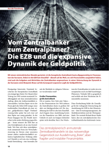 Die EZB und die expansive Dynamik der Geldpolitik