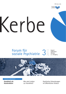 Kerbe – Forum für soziale Psychiatrie