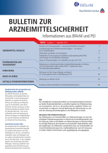 bulletin zur arzneimittelsicherheit - Paul-Ehrlich