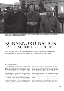 nonnenordination - Tibetischer Buddhismus im Westen