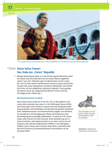Gaius Iulius Caesar: Das Ende der „freien“ Republik