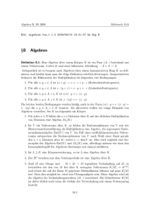 §8 Algebren
