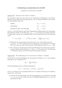 6. Hausübung zur Quantentheorie II, SS 2007 (abzugeben am