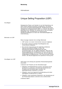 Unique Selling Proposition (USP)