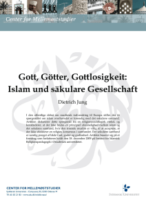 Gott, Götter, Gottlosigkeit: Islam und säkulare Gesellschaft