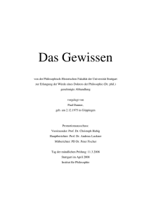 Das Gewissen - Katalog der Deutschen Nationalbibliothek