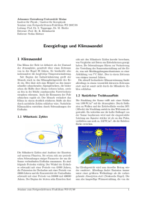 Energiefrage - Johannes Gutenberg