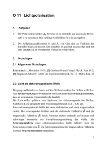 O 11 Lichtpolarisation - Bildungsportal Sachsen