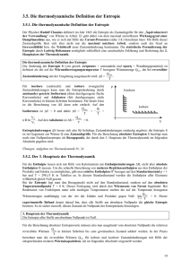 3.5. Die thermodynamische Definition der Entropie - Poenitz-net