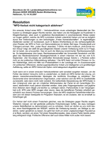 NPD-Verbot nicht kategorisch ablehnen - Grüne Baden