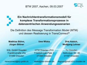 Message Transformation Model (MTM)