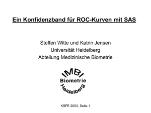 Konfidenzband mit SAS - Universität Heidelberg