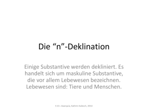 Die “n”-Deklination