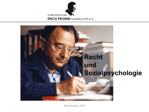 Recht und Sozialpsychologie - Internationale Erich