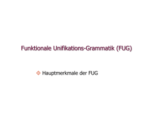 Funktionale Unifikationsgrammatik