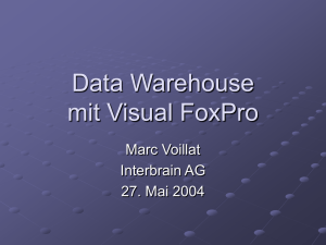 Vortrag Data Warehouse - dFPUG
