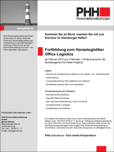 Fortbildung zum Hanselogistiker Office Logistics